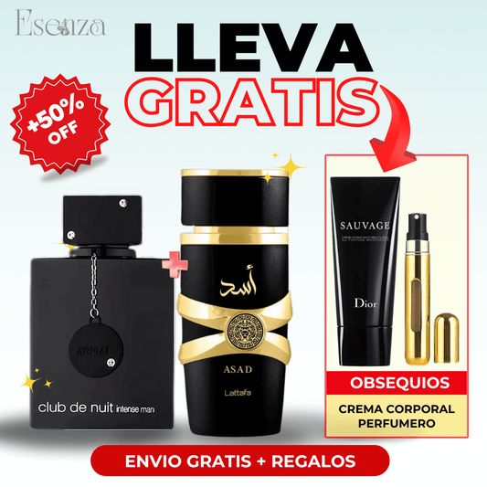 CLUB DE NUIT INTENSE MAN 100ml + ASAD LATTAFA 100ml + OBSEQUIOS